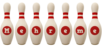 Mehreme bowling-pin logo