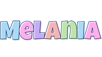 Melania pastel logo