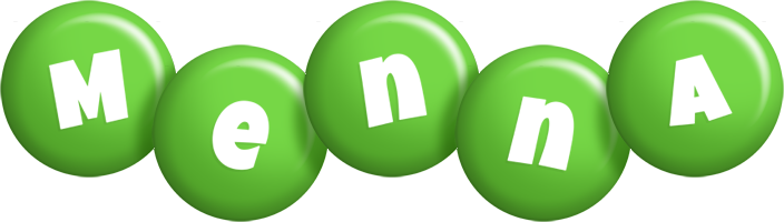 Menna candy-green logo
