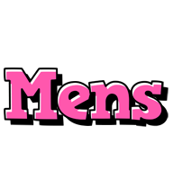 Mens girlish logo