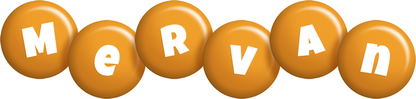 Mervan candy-orange logo