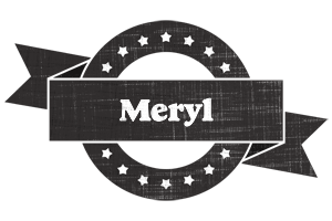 Meryl grunge logo