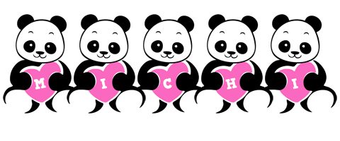 Michi love-panda logo