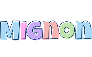 Mignon pastel logo