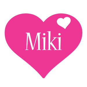 Miki love-heart logo