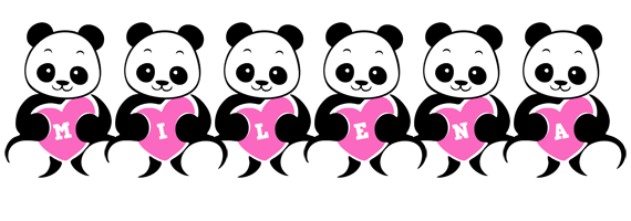 Milena love-panda logo
