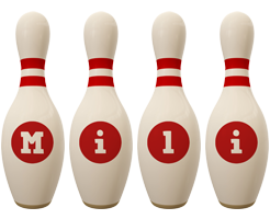 Mili bowling-pin logo