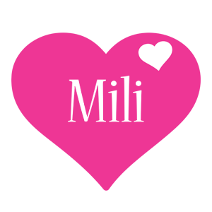 Mili love-heart logo
