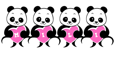 Mili love-panda logo