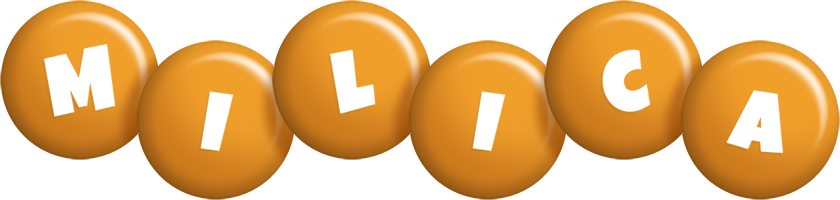 Milica candy-orange logo