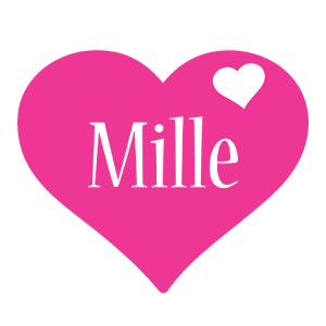 Mille love-heart logo