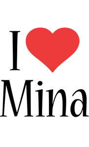 Mina i-love logo