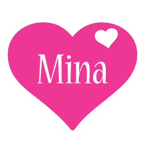 Mina love-heart logo