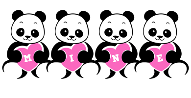 Mine love-panda logo