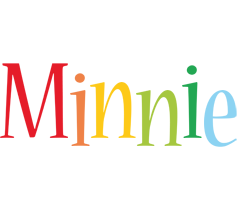 Minnie birthday logo