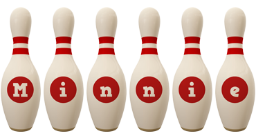 Minnie bowling-pin logo