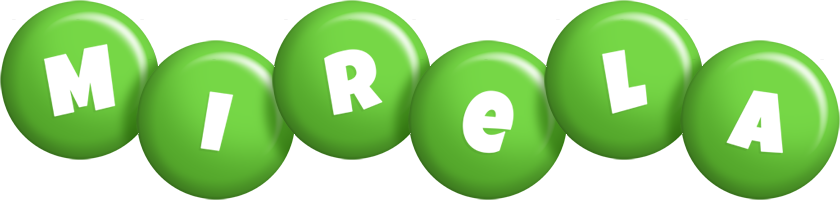 Mirela candy-green logo