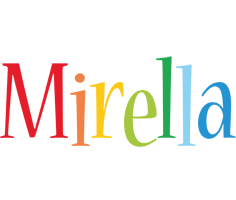 Mirella birthday logo