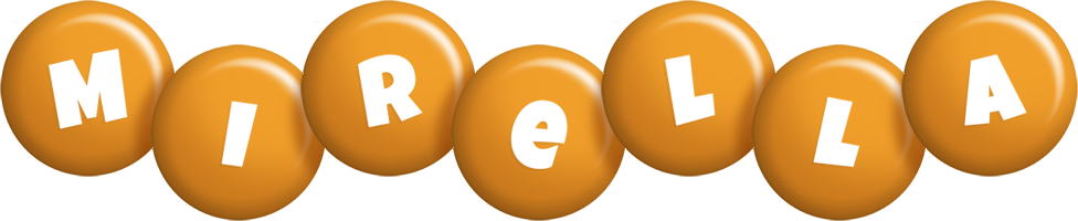 Mirella candy-orange logo
