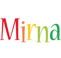 Mirna birthday logo