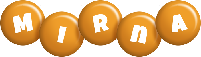 Mirna candy-orange logo