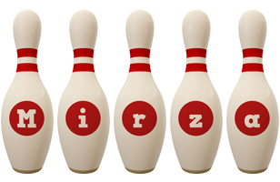 Mirza bowling-pin logo