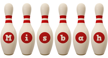 Misbah bowling-pin logo