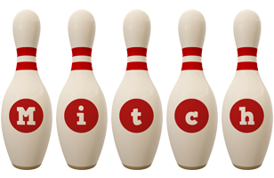 Mitch bowling-pin logo