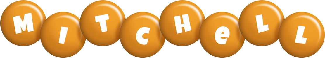 Mitchell candy-orange logo