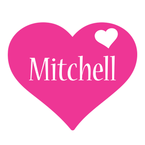 Mitchell love-heart logo