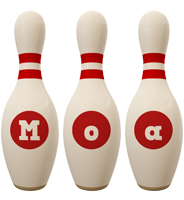 Moa bowling-pin logo