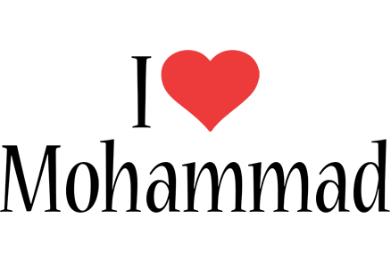 Mohammad i-love logo