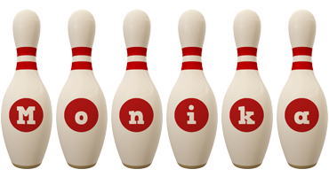 Monika bowling-pin logo