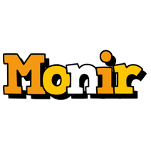 Monir cartoon logo