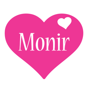 Monir love-heart logo