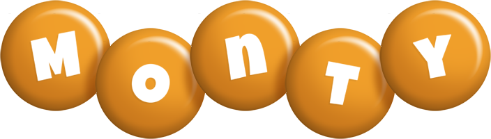 Monty candy-orange logo