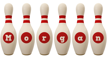 Morgan bowling-pin logo
