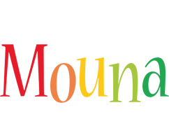 Mouna birthday logo