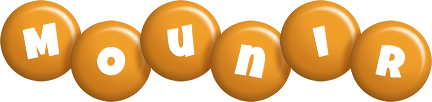 Mounir candy-orange logo