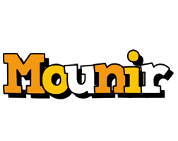 Mounir cartoon logo