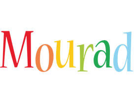Mourad birthday logo