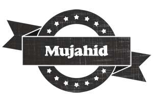 Mujahid grunge logo