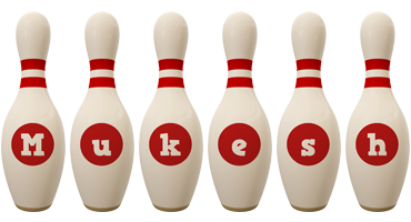 Mukesh bowling-pin logo