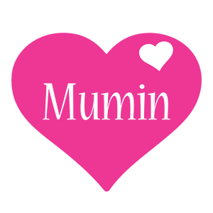 Mumin love-heart logo