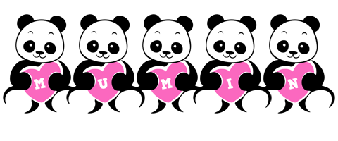 Mumin love-panda logo
