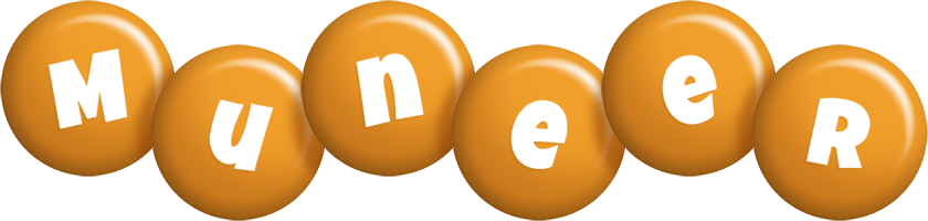 Muneer candy-orange logo