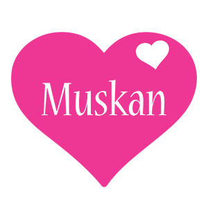 Muskan love-heart logo