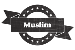 Muslim grunge logo