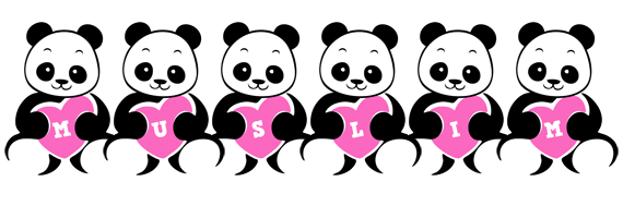 Muslim love-panda logo