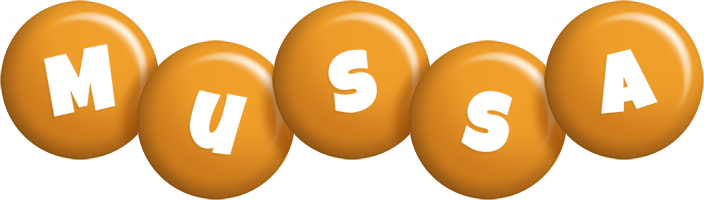 Mussa candy-orange logo